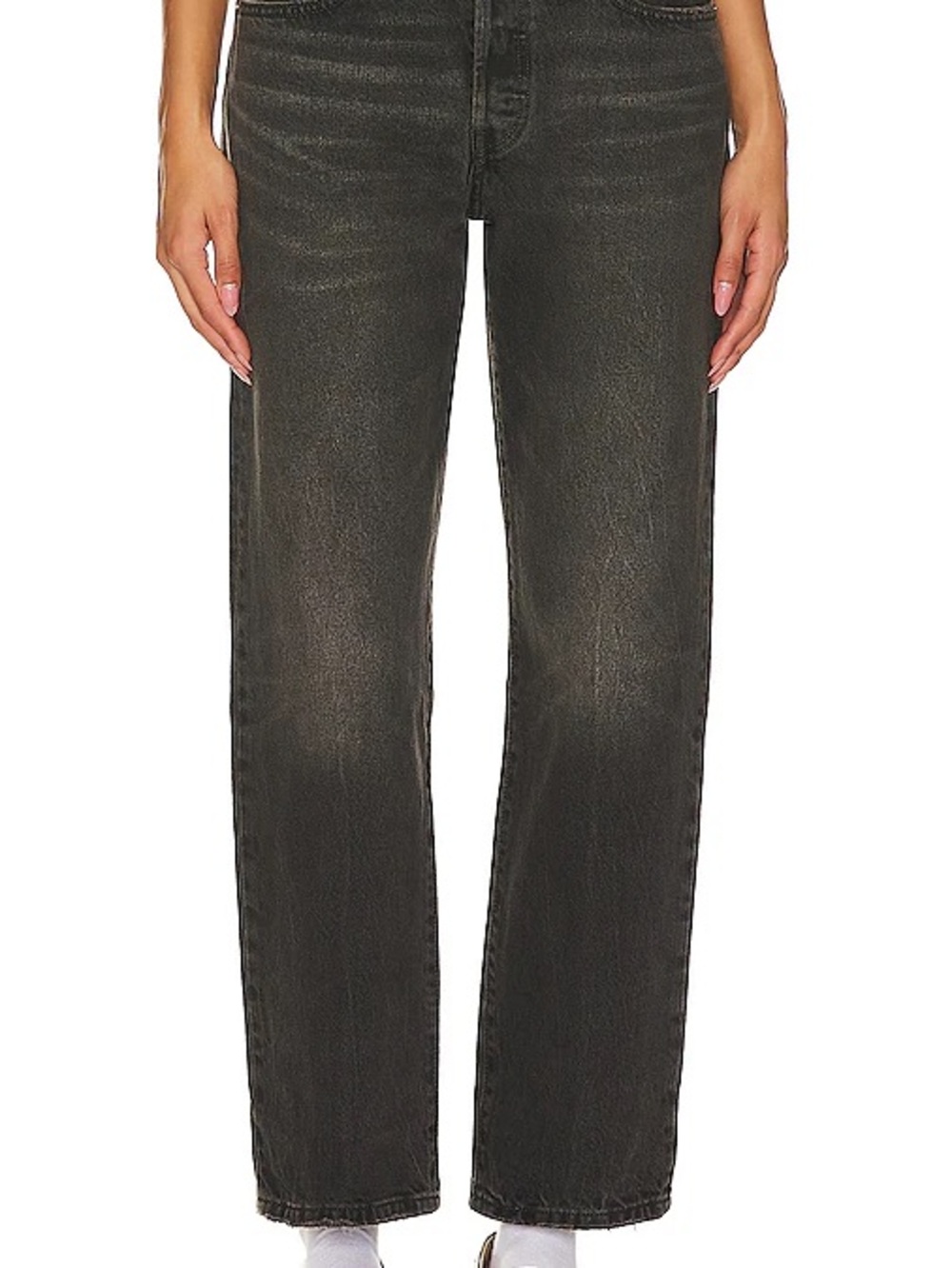 Levi’s 501 90s Women's Straight Leg Jeans in Washed Black